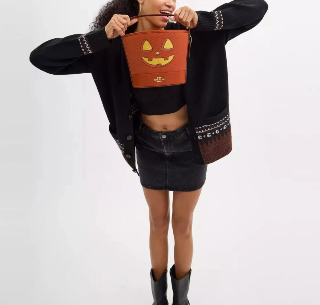 コーチのトリック・オア・トリート・バケツ（ハロウィンパンプキン付き）