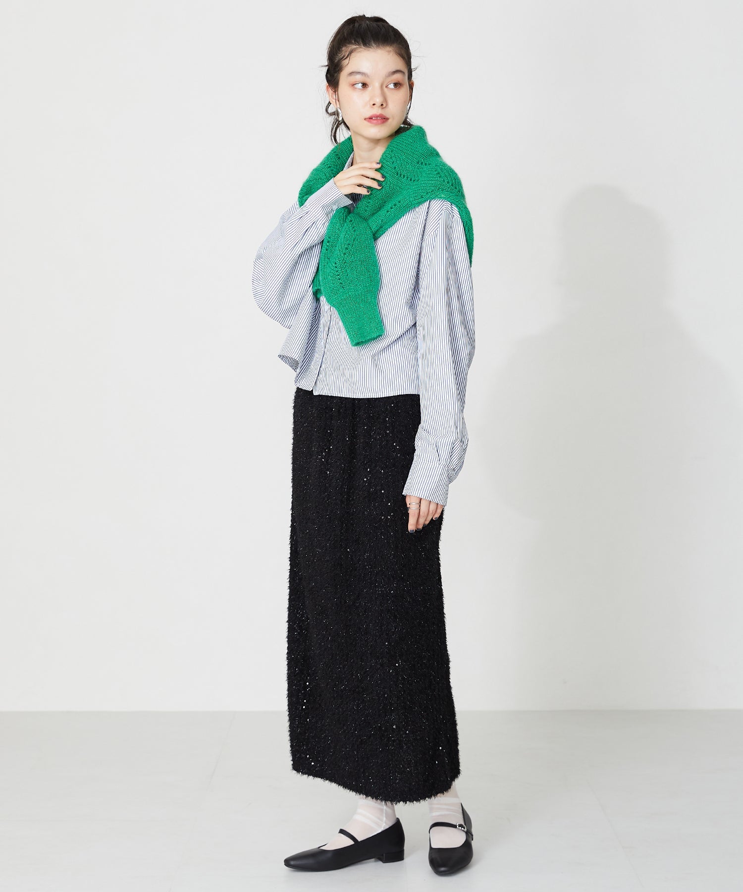 【WEB限定】ビジューバックルストラップパンプス/32302