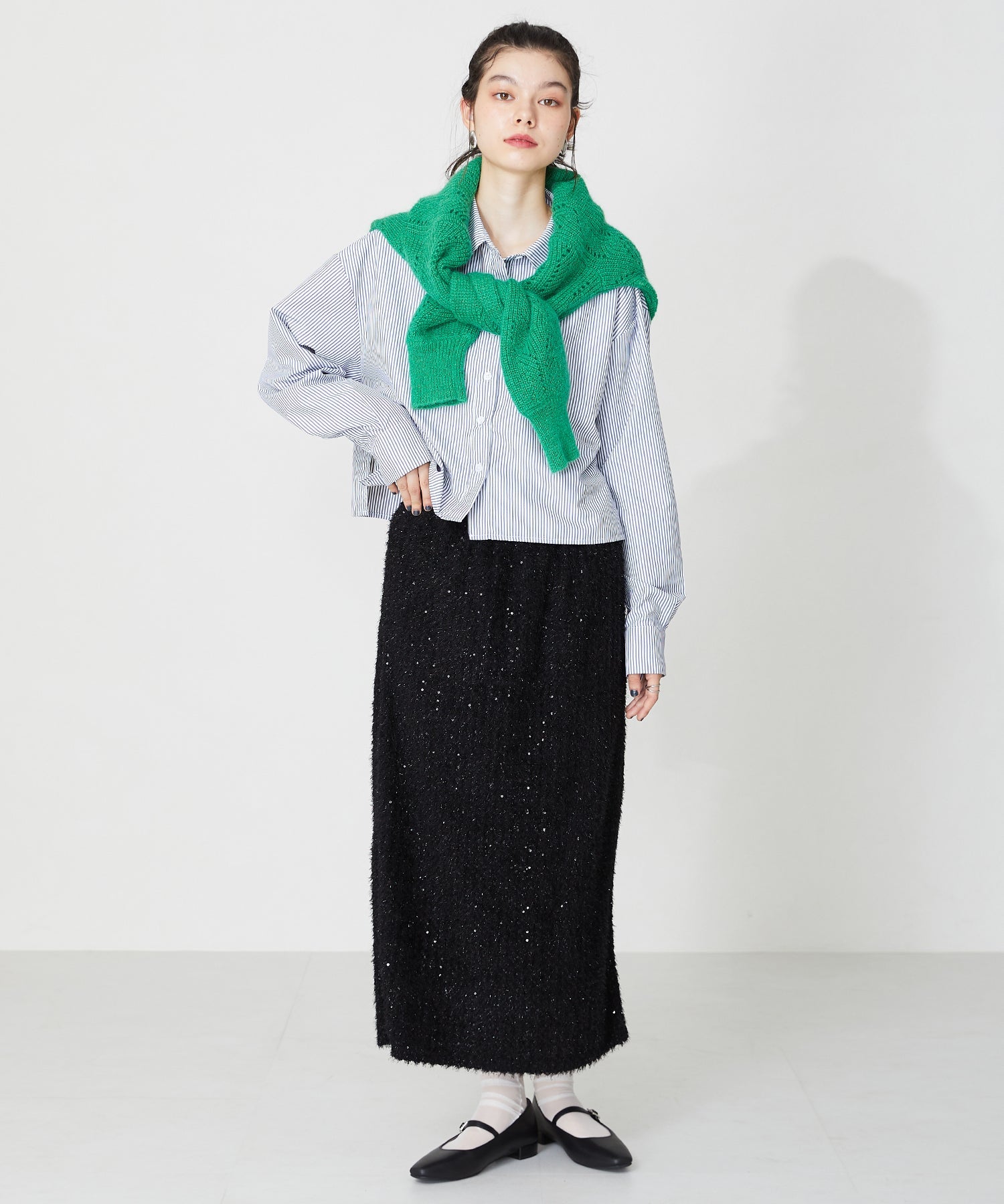 【WEB限定】ビジューバックルストラップパンプス/32302