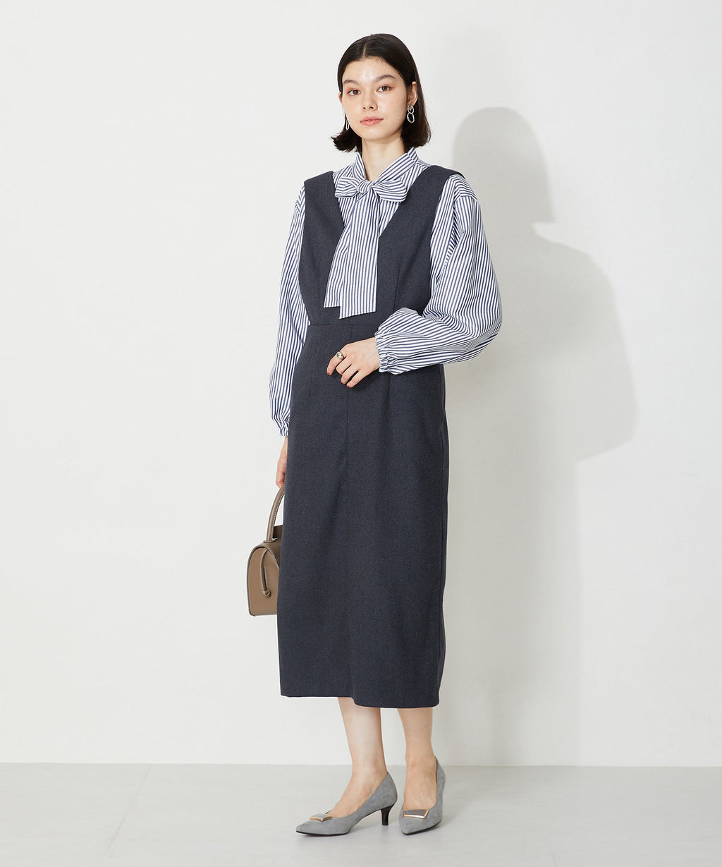 【WEB限定】2wayスクエアモチーフヒールパンプス/32308