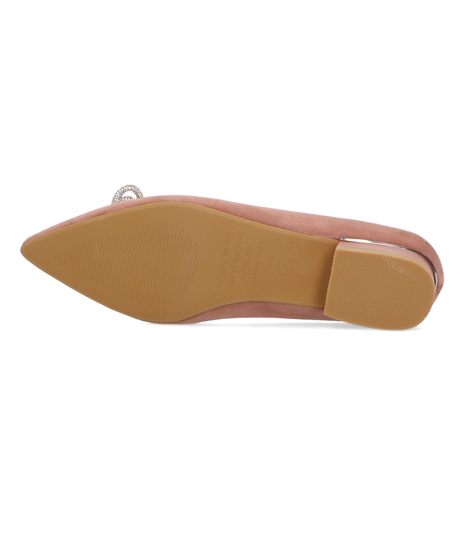 【WEB限定】ビジューリボンフラットパンプス/41310