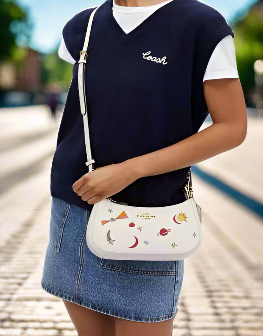Coach X Observed By Us レザー テリ ショルダーバッグ チョーク/マルチ